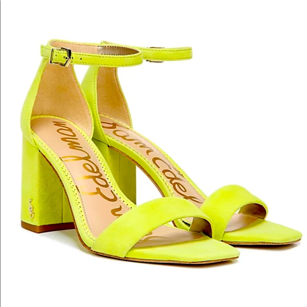 Sam Edelman Leather Block Heeled Sandals - Daniella